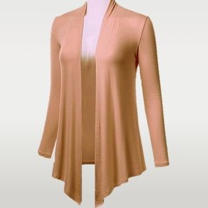 🧥 Lightweight Rose Knit Open Front Cardigan